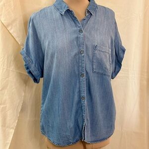 Cloth & Stone Light Blue Chambray Shirt